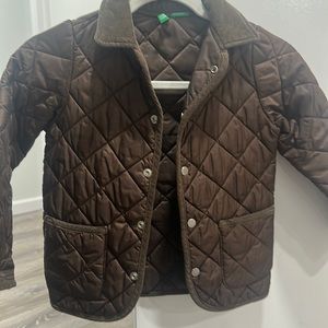 Brown jacket. Size 4-5 XS. Lightweight. Good condition.